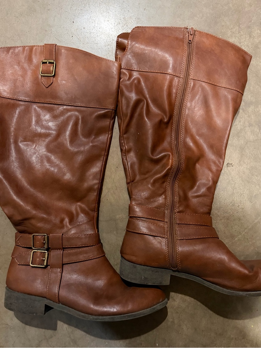 American Eagle Outfitters Tall Cognac Brown Over-the-Knee Boots